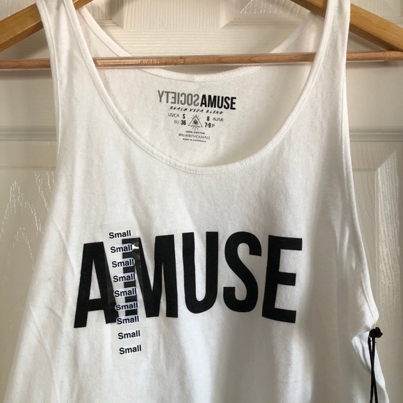 Amuse society white top - Picture 3 of 5
